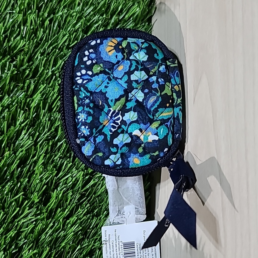 Vera Bradley Women's Cotton Bag Charm for Airpods, Dreamer Paisley NWT